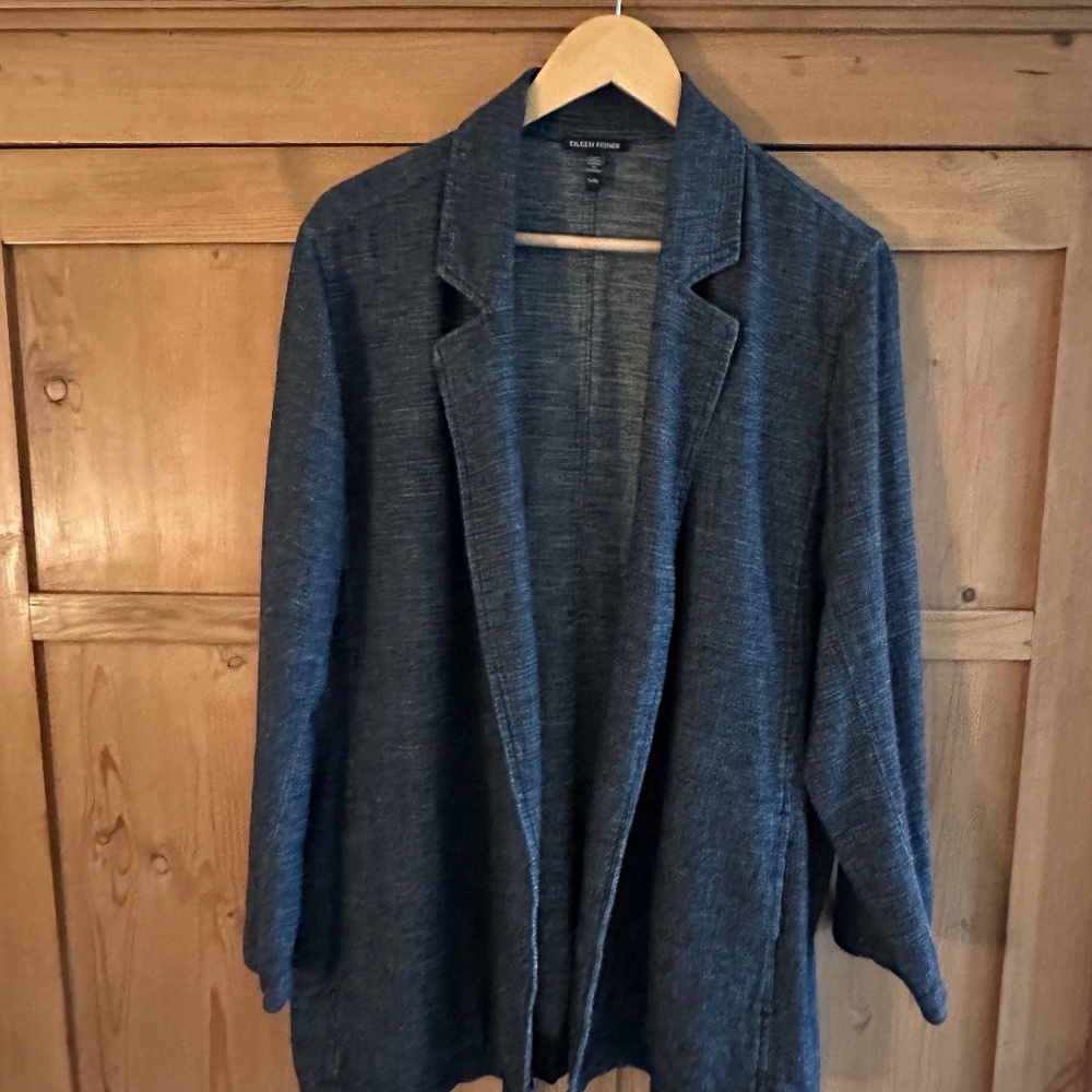 Eileen Fisher Hemp Blazer, XL